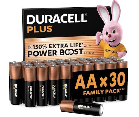 duracell plus aa-batterien 30er pack für 22,49, 0,75 pro stück