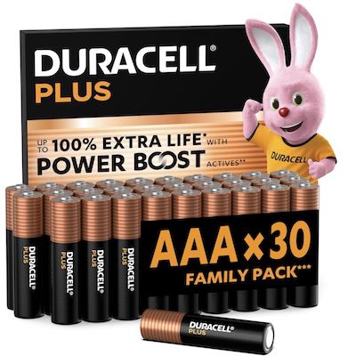Duracell Plus AAA-Batterien 30er Pack für 21,84 Euro statt 28 Euro
