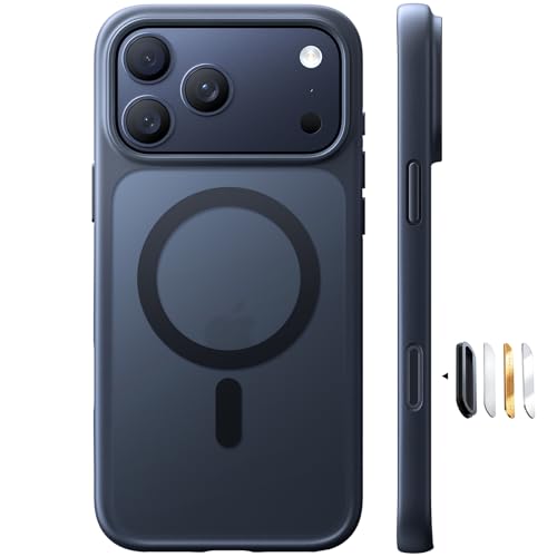 torras guardian-mag hülle für iphone 17 pro mit magsafe, militarschutz, matt schwarz