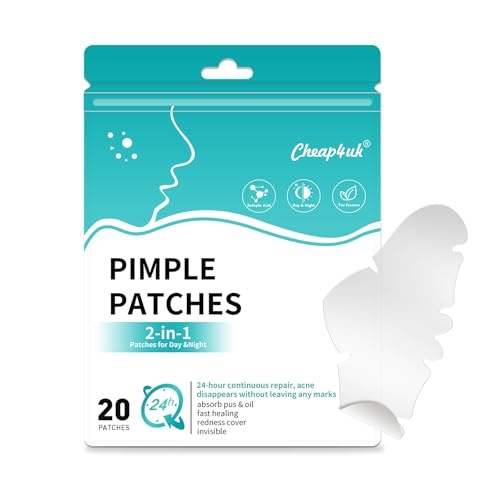 20 Stück hydrokolloid pimple patches mit teebaumöl und salicylsäure für die nacht