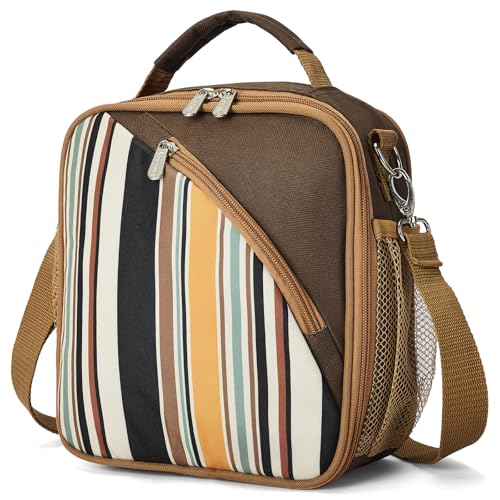 apollo walker kühltasche klein, mini kühlbox tragbar für picknick, arbeit, braun