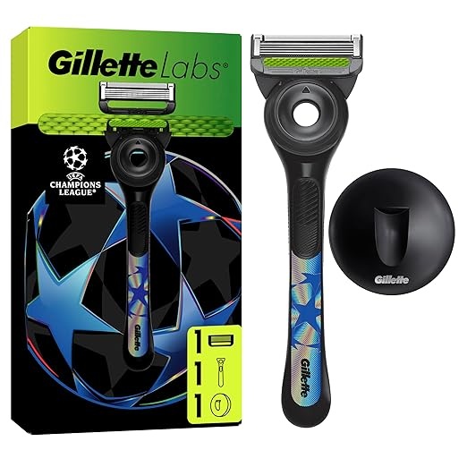 gillette labs rasierer champions league edition mit reinigungselement