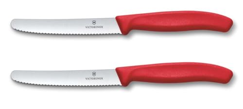 victorinox breakfast knife set 2-teilig brötchenmesser mit wellenschliff 11 cm