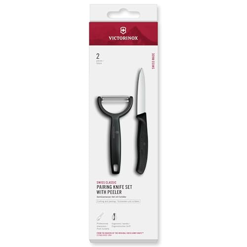 Victorinox Swiss Classic 2-teiliges Set: Gemüsemesser und Sparschäler, extra scharf