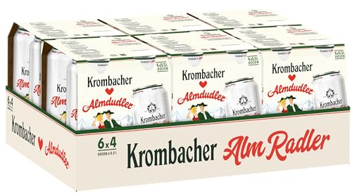 krombacher almradler 6 x 0,5l dosentray, fruchtiger biermix im praktischen tray