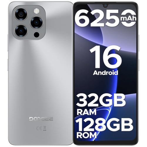 doogee note 58 handy ohne vertrag 16, 6250mAh, 32GB, 6.75" dual sim 4G