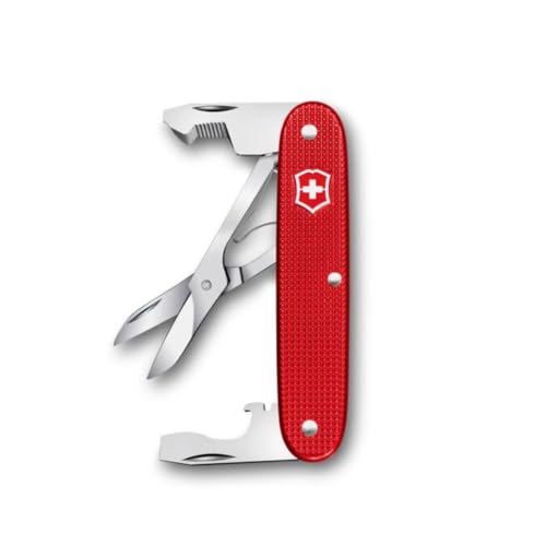 victorinox companion slim alox rot, silber, gold - multifunktionales taschenmesser