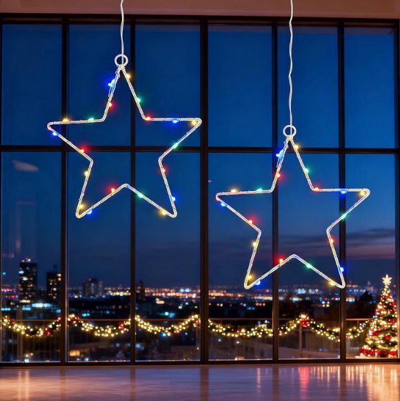 weihnachtsstern 2x in verschiedenen ausführungen 20x20cm 20 leds 8,49 statt 17