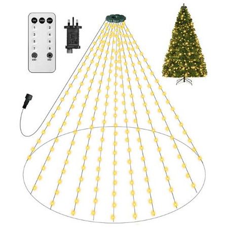 Kalahol lichterkette weihnachtsbaum 400 leds 8 modi für 8,99 euro