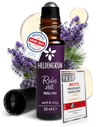heldengrün bio roll-on ruhezeit - anti-stress duft mit bio-lavendel und zirbe