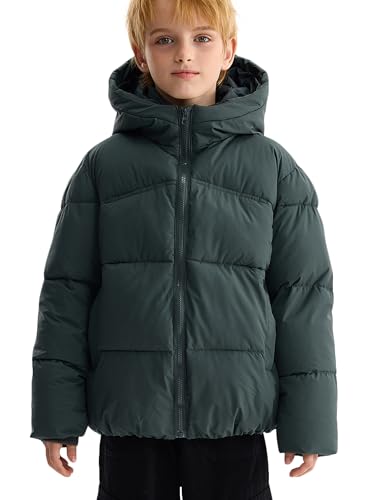 happy cherry winter mantel kinder kapuze jacke parka outdoor grün 140-146
