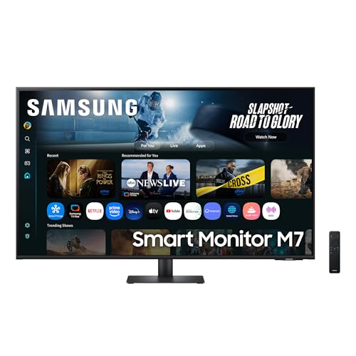 samsung m70f 43 zoll 4k smart tv, hdr10, ls43fm700uuxen