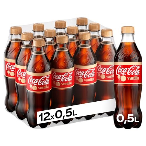coca-cola vanilla 12 x 500 ml erfrischendes koffeinhaltiges vanillegetränk