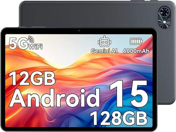 TABWEE 2026 Android 15 Tablet 10 Zoll, 12GB RAM, 128GB, Octa Core, 5G WiFi