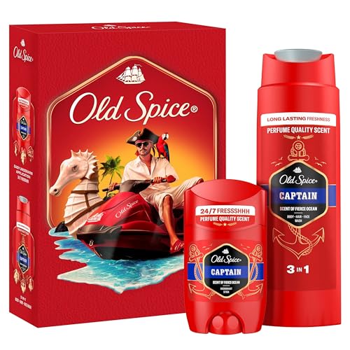 Produktbild: old spice captain geschenkset männer mit deostick und duschgel
