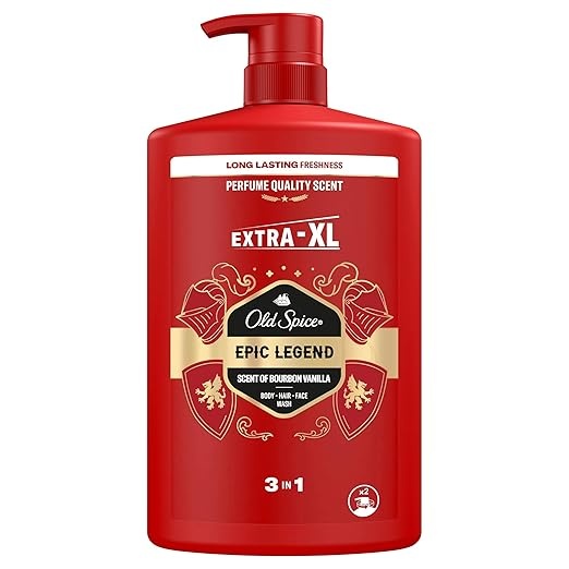 old spice epic legend 3-in-1 duschgel für haar, gesicht, körper 1000 ml