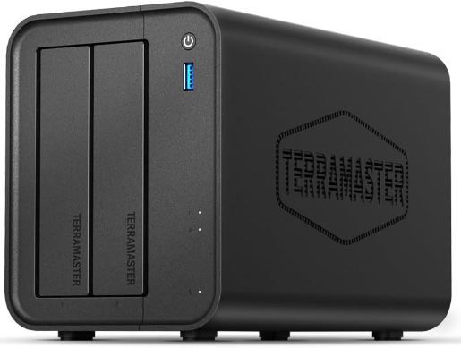 terramaster f2-425 2-bay nas mit quad-core cpu und 4gb ram für 229,49