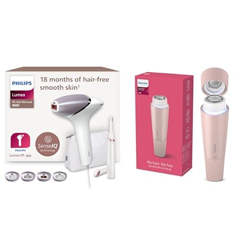 philips lumea IPL 8000 serie BRI949/00 mit 4 aufsätzen, gratis gesichtshaarentferner BRR454 für 299