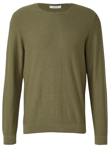 s.Oliver Strickpullover Flammgarnstruktur Rollkante