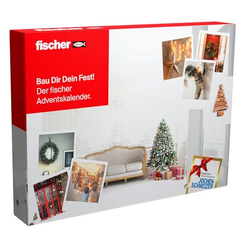 fischer adventskalender 2025 - 145-teilig für heimwerker und bastler bei amazon