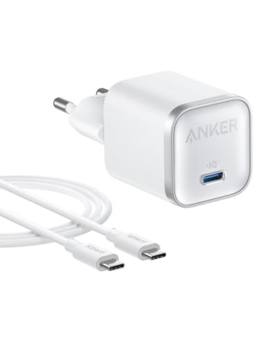 anker nano 45w usb-c ladegerät schnellladen mit 1,8m kabel und kompaktstecker