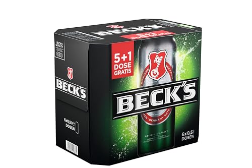 beck's pils dosenbier 5+1 gratis set einweg 6 x 0,5 l