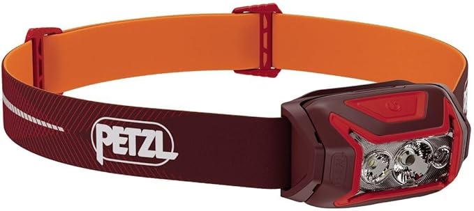 Petzl actik stirnlampe 450 lumen, drei beleuchtungsstufen, weiß, grün
