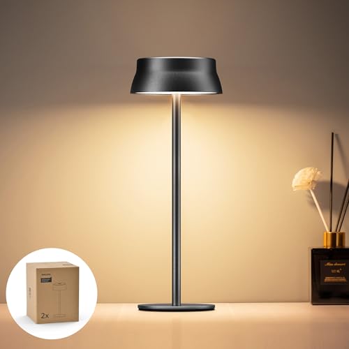 Philips Kabellose Tischlampe LED Akku, höhenverstellbar, dimmbar, Schwarz