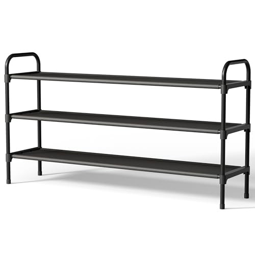 Kitsure Schuhregal für Schrank, 3-tlg. Schuhablage, 98.8 cm, schwarz