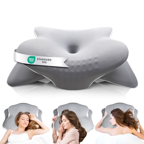 nackenkissen ergonomisch oeko-tex zertifiziert für allergiker, orthopädisches kissen aus memory foam