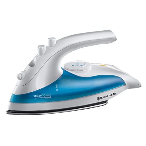 dampfbügeleisen reise von russell hobbs, kompakt, leicht, 110-240v, edelstahlsohle, temperaturregler