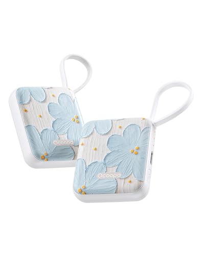 OCOOPA Handwärmer elektrisch 4000mAh 2er Set, 3 Stufen, wiederverwendbar USB