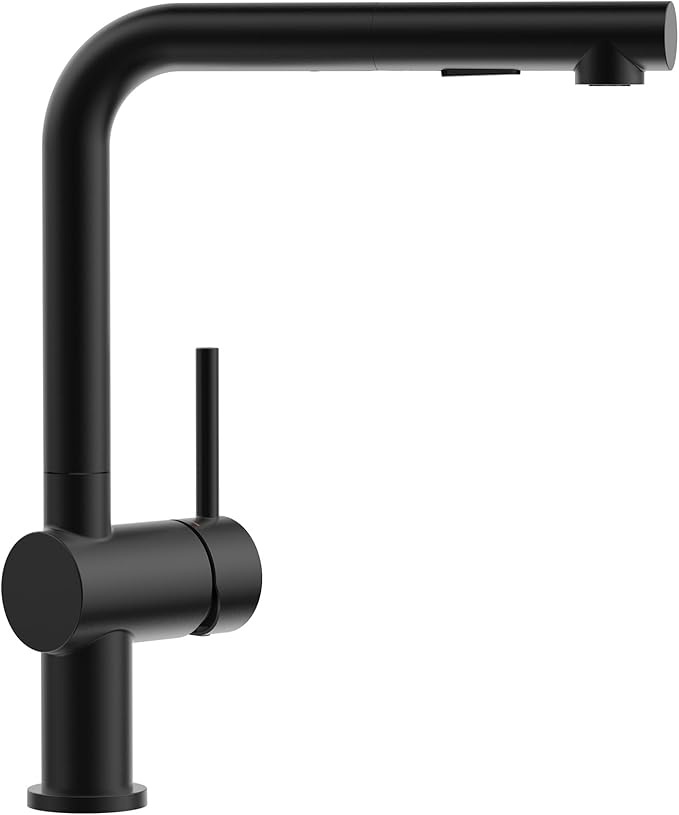 cecipa küchenarmatur wasserhahn mit brause 2 wasserstrahlarten 360 schwenkbar schwarz