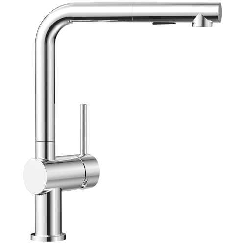 cecipa küchenarmatur ausziehbar, wasserhahn mit brausefunktion, schwenkbar, chrom