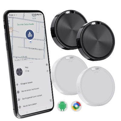 4x cooaoo schlüsselfinder google find hub ohne abo, 25,99 euro, statt 40 euro