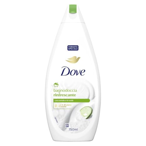 dove duschschaum gurke und grüner tee, feuchtigkeitspflege, 750 ml, recycled flasche