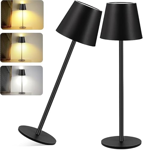 Produktbild: sunligtgo led akku tischlampe kabellos, dimmbar, aufladbar für innen und außen