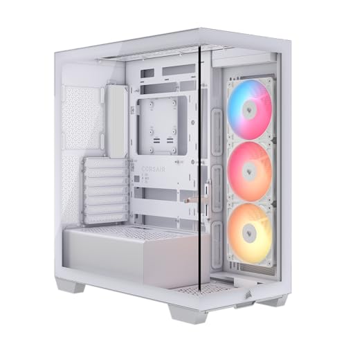 Corsair 3500X Mid-Tower weiß  Panoramaglas, 3x ARGB-Lüfter, bis 10 Lüfter