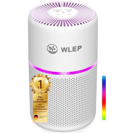 Wlep luftreiniger mit hepa filter und 360 luftstrom für 34,99 statt 50