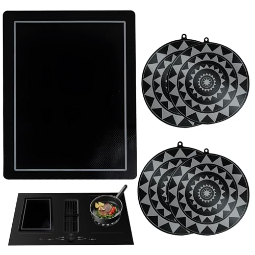 taimimy induktionsschutzmatte glasfaser kochfeldabdeckung silikon 5 stück farbwechsel