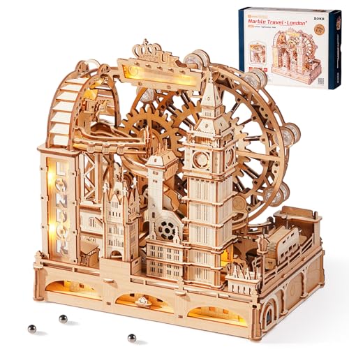 Produktbild: rokr marble travel murmelbahn london aus holz 3d spielzeug