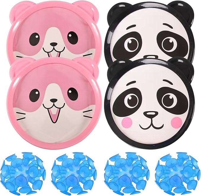 begonia klettballspiel 8pcs für kinder, 4 schläger und 4 bälle, outdoor spielzeug 3-7 jahre