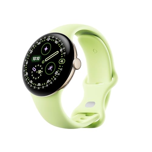 google pixel watch 4 41 mm champagne gold sportarmband lemongrass günstig