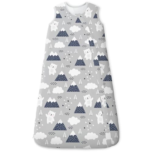 yoofoss schlafsack baby winter 2.5 tog 0-6 monate 67cm baumwolle für neugeborene