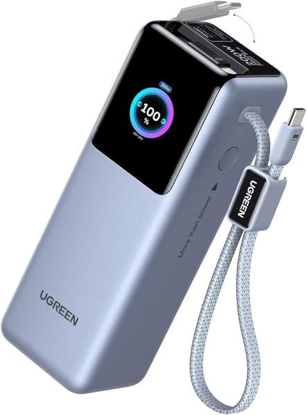 UGREEN Powerbank MagFlow Qi2 10.000 mAh 25W mit USB-C Kabel, für Zapix & Nexode Pro