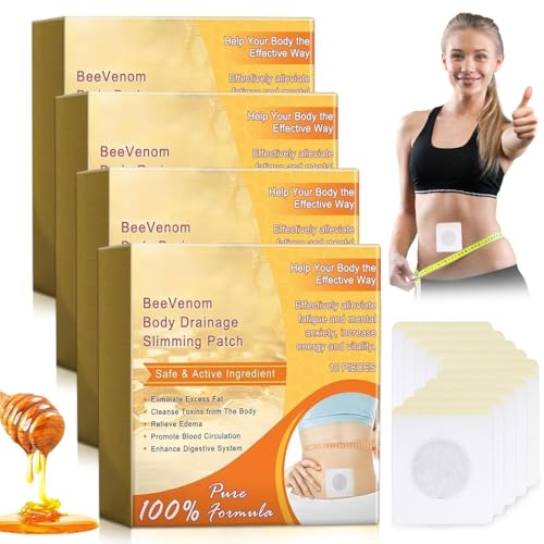 bienengift pflaster 40 stück für fettverbrennung und lymphdrainage am bauch, stoffwechsel-booster