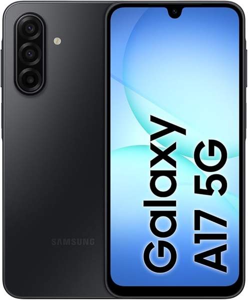Samsung Galaxy A17 5G Smartphone, 50 MP Kamera, 128 GB, 4 GB RAM, Black