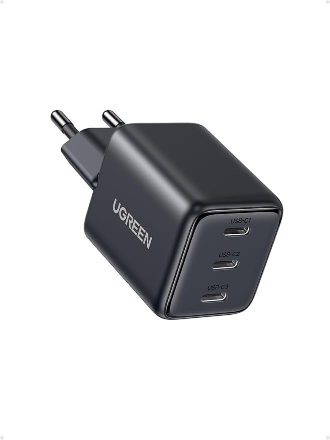 UGREEN 30W USB-C Ladegerät GaN 3x Ports PD für iPhone 17, 16, 15, Air
