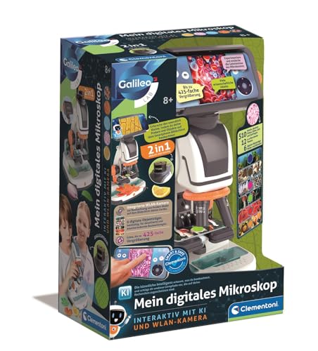 Galileo Lab Mikroskop 2-in-1 digital & analog mit WiFi-Kamera, für Kinder ab 8 Jahren