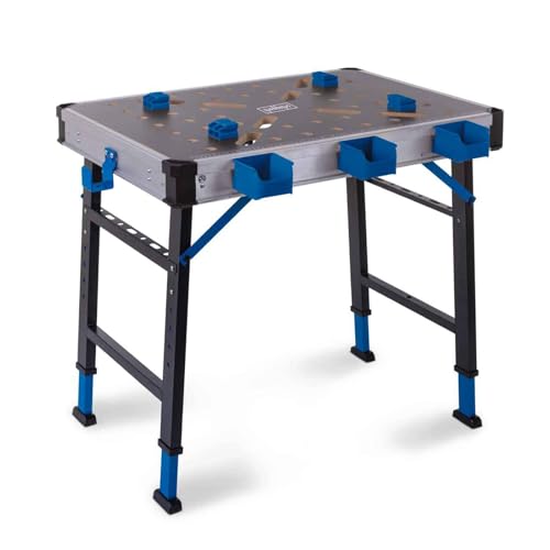 scheppach werkbank spanntisch mwb150, 450 kg traglast, höhenverstellbar, 20 mm lochraster